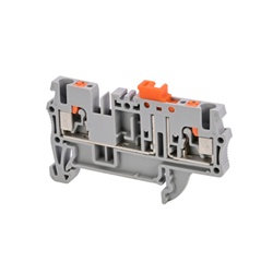 Morsetti componibili sezionatori push-in per guide DIN, 0.08-6 mm², uso elettrico civile e industriale