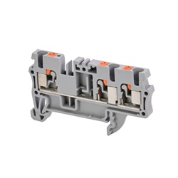 Morsetti componibili multiconduttore push-in per guida DIN, sezione 0,08-6 mm², tensione 1000 V, uso elettrico civile e industriale