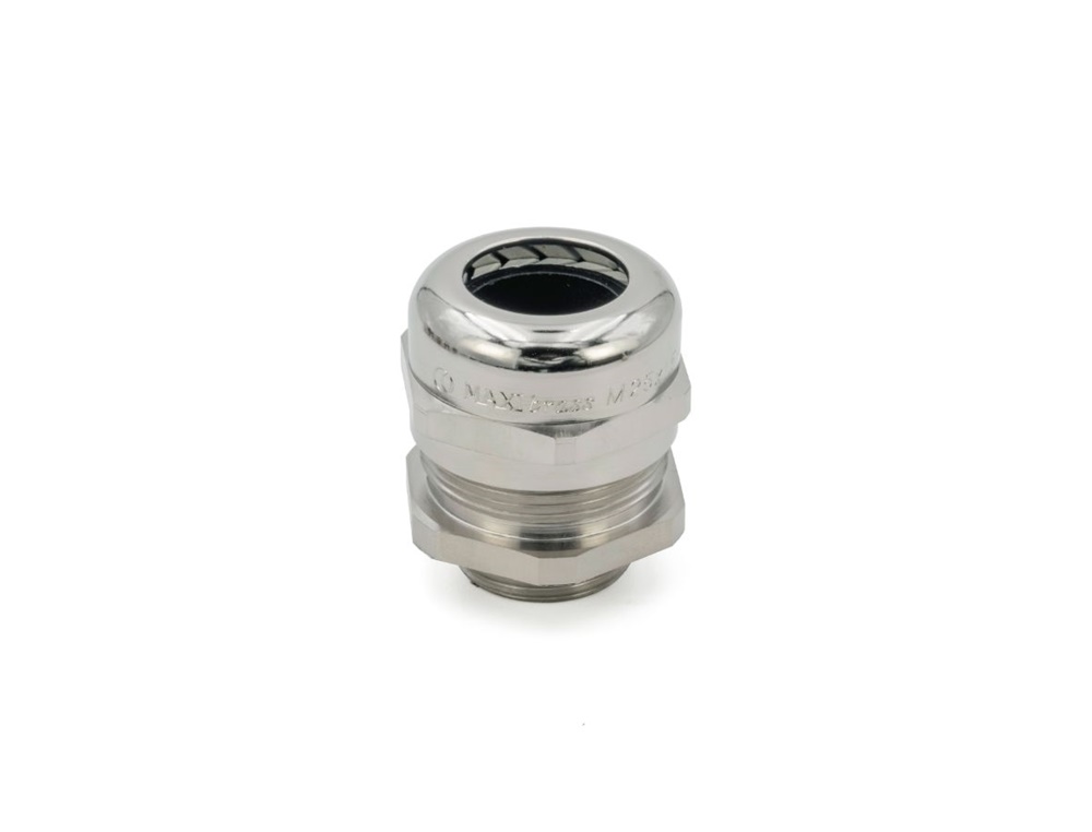 Pressacavo Maxibrass ottone nichelato campo serraggio esteso IP68 per impianti elettrici robusti