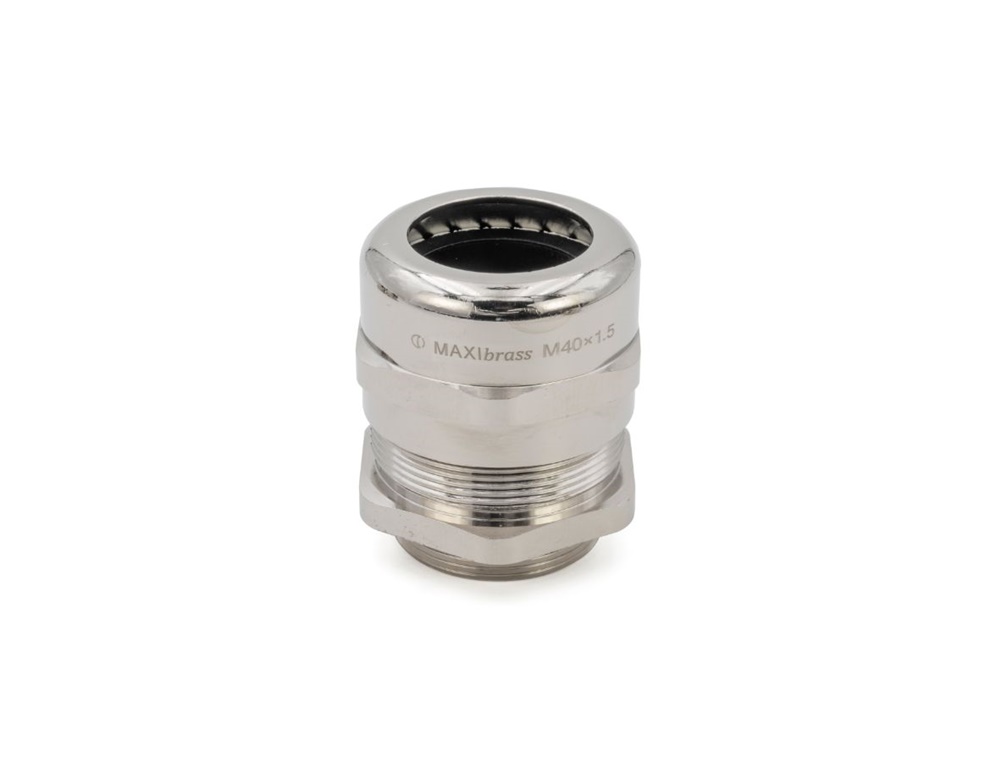 Pressacavo Maxibrass ottone nichelato campo serraggio esteso IP68 per uso industriale