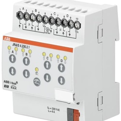 Attuatore tapparelle 4 canali 230V per sistemi bus KNX automazione residenziale e commerciale