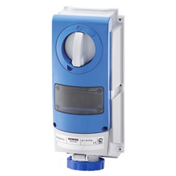 PRESA FISSA INTERBLOCCATA VERTICALE - SENZA FONDO - 3P+N+T 16A 200-250V-50/60HZ 9H-IP66