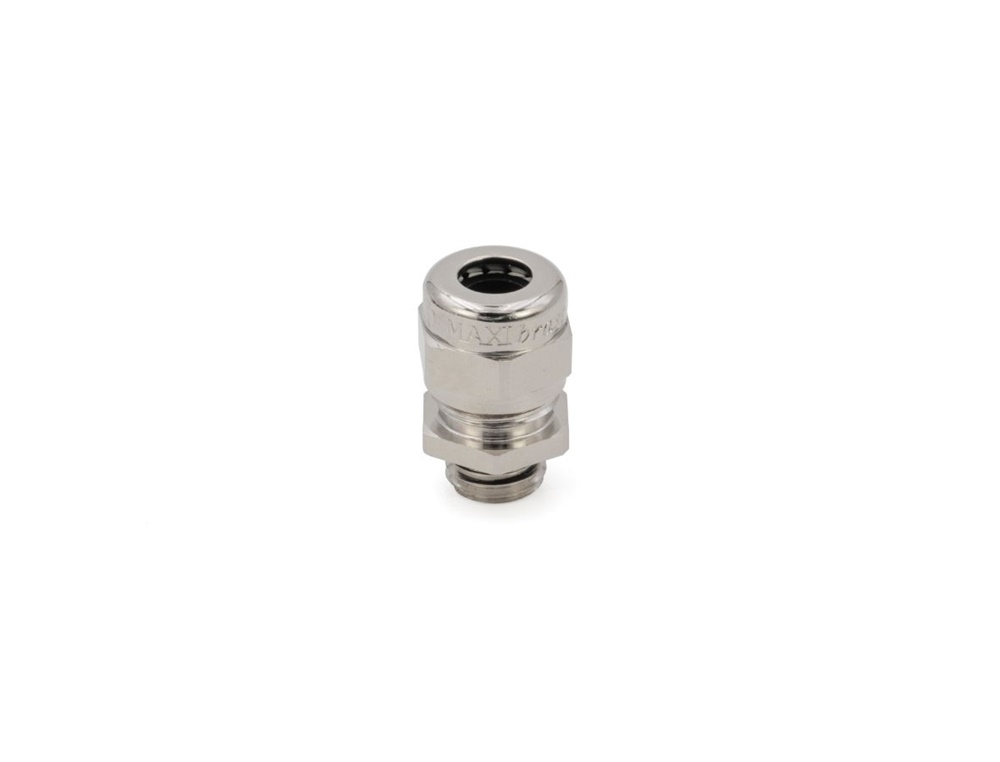 Pressacavo Maxibrass ottone nichelato campo serraggio esteso IP68 per installazioni elettriche robuste