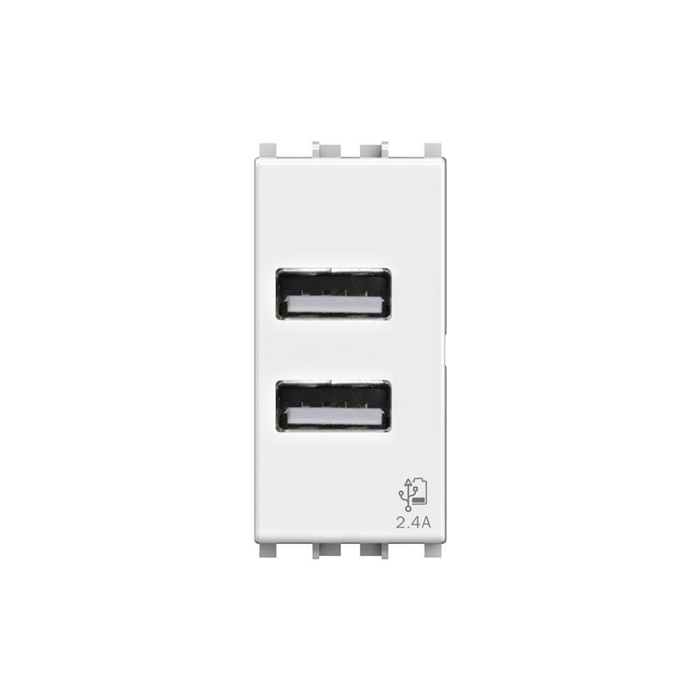 USB 2.4 A per Vimar® Arkè™ BIANCA - 4box