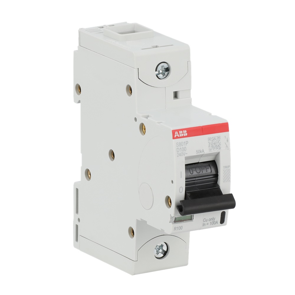 Interruttore magnetotermico S801P-D100 100A 50kA caratteristica D per impianti residenziali e industriali