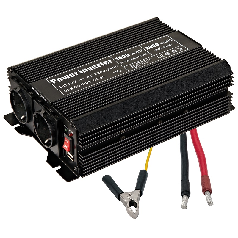 Inverter 1000W compatto conversione 24V CC a 220V AC per impianti elettrici residenziali e industriali