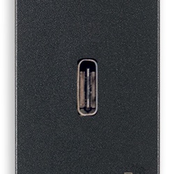 Alimentatore USB C 25W Power Delivery compatto per notebook tablet smartphone grigio