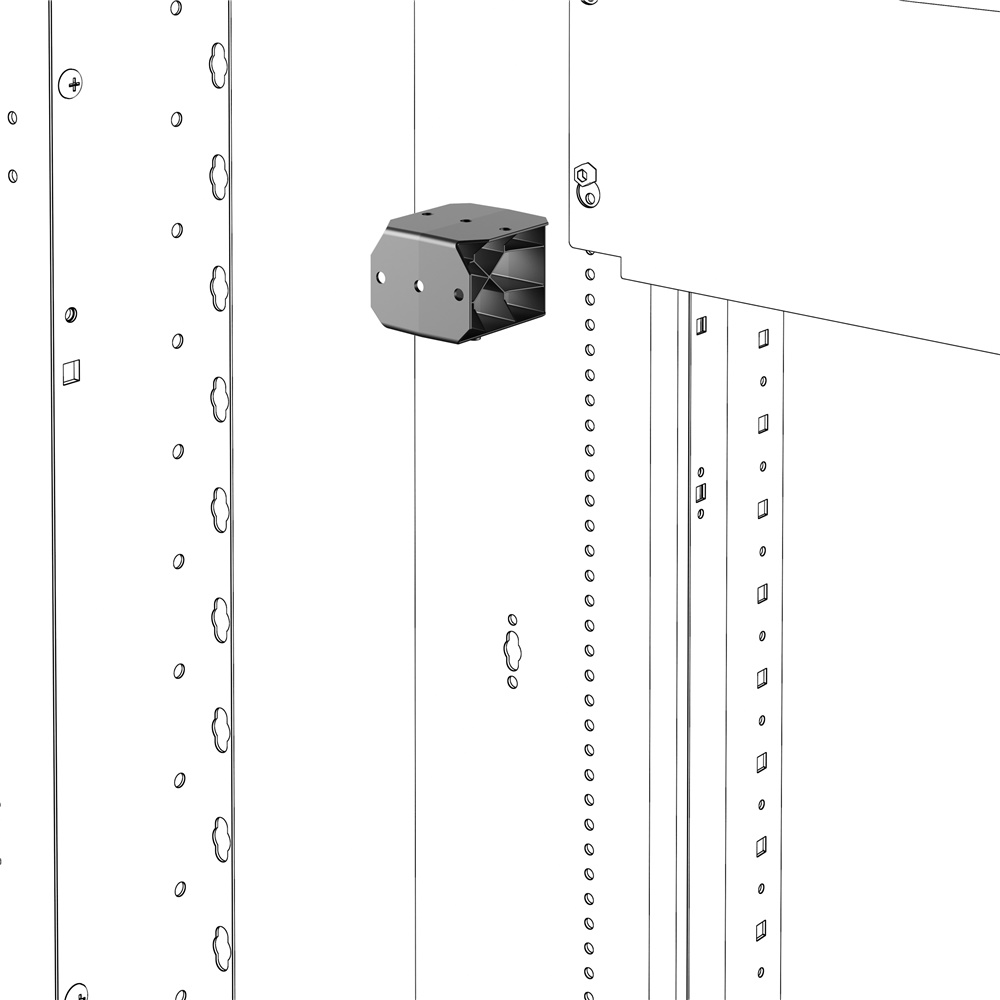 Supporti canalina verticale QDX 4 pezzi per quadri componibili fino a 630A IP43