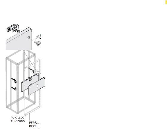 KIT XT6 3-4 poli fisso installazione verticale W600 per impianti elettrici affidabili