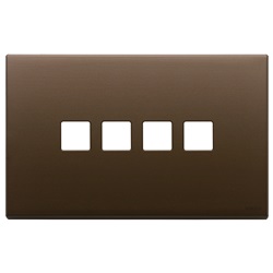 PLACCA 4MX4 FLAT BRONZO SCURO SPAZZ