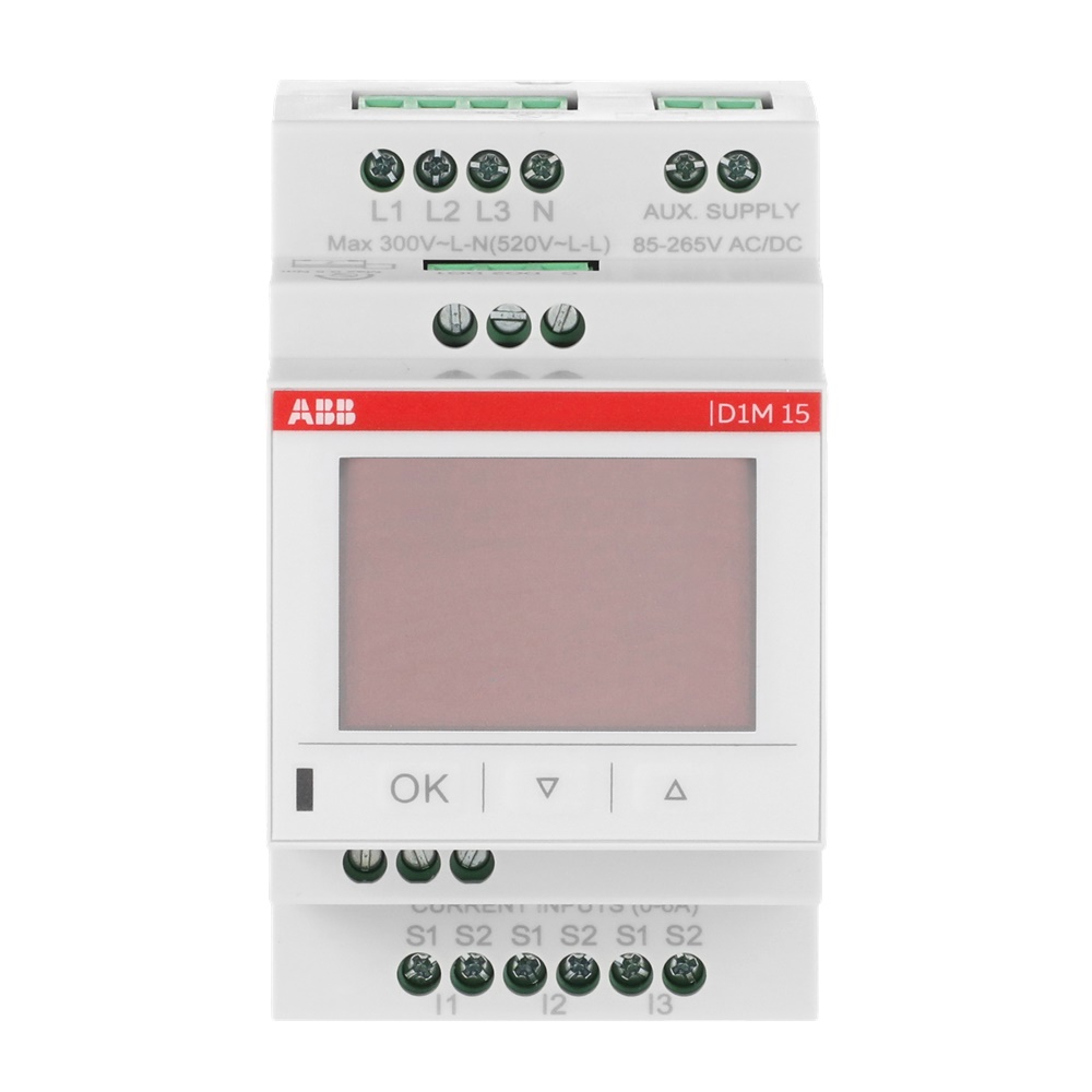 Multimetro digitale D1M 15 Modbus RTU RS485 15 moduli monitoraggio impianti elettrici