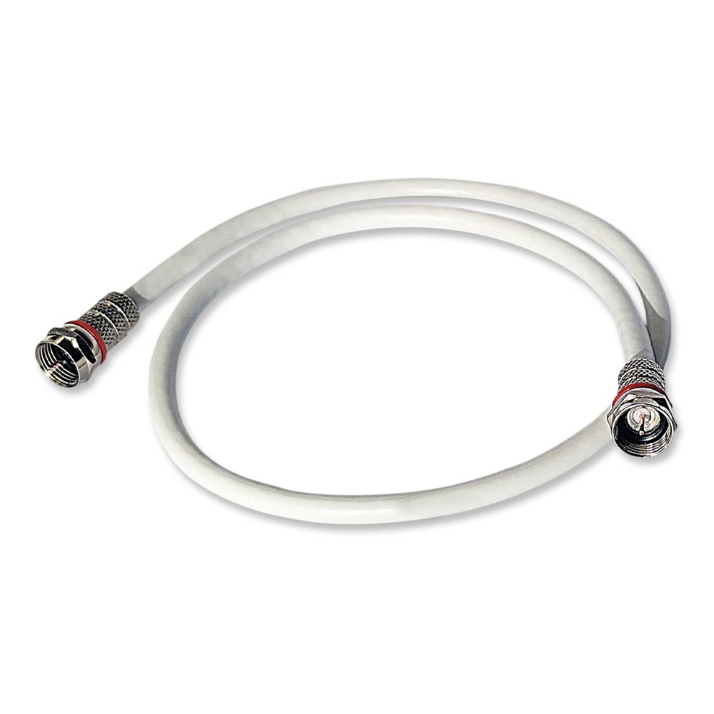 Cavetto coassiale F 50cm PVC bianco per antenne