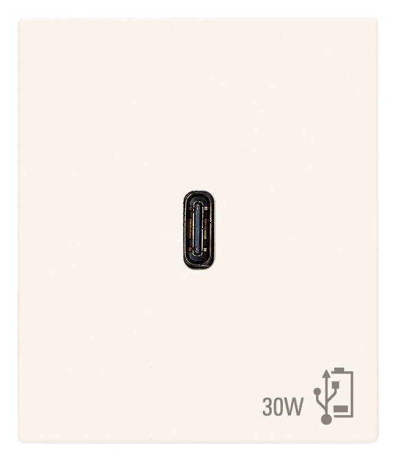 ALIMENTATORE USB C 30W PD BIANCO