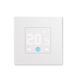 Termostato da incasso digitale 110/230V bianco con sensore esterno controllo riscaldamento ambientale