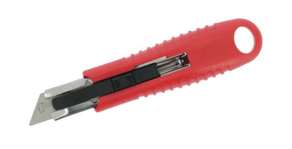 Cutter ergonomico sicurezza lama retrattile precisione taglio materiali elettrici professionale