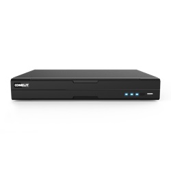 Serie Advance - NVR 32 canali IP 12MP, NDAA compliant, 2 SATA, video analisi DVA, database volti e targhe, controllo APP Comelit, senza HDD