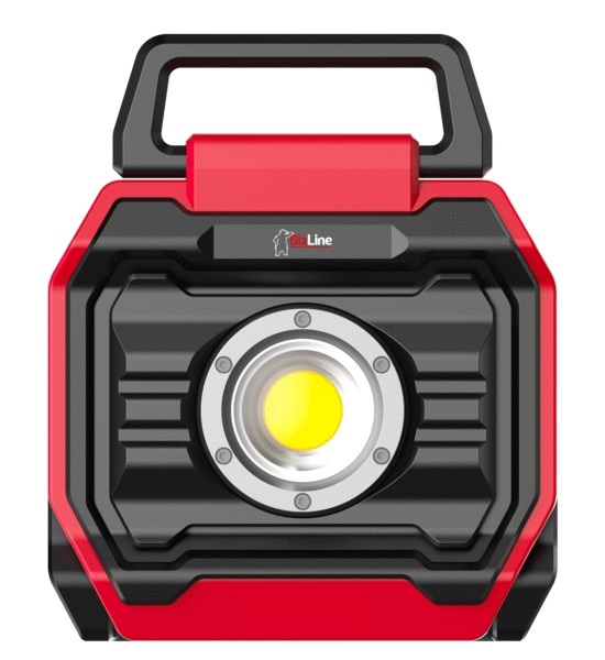 Faretto LED 50W 5000 lumen multibatteria 18V per uso interno ed esterno