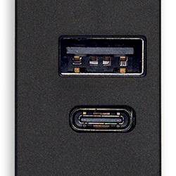 ALIMENTATORE USB A+C 15W 5V 1M NERO
