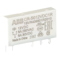 Relè interfaccia pluggable 12V DC 1c/o 6A 250VAC compatto per automazione e controllo