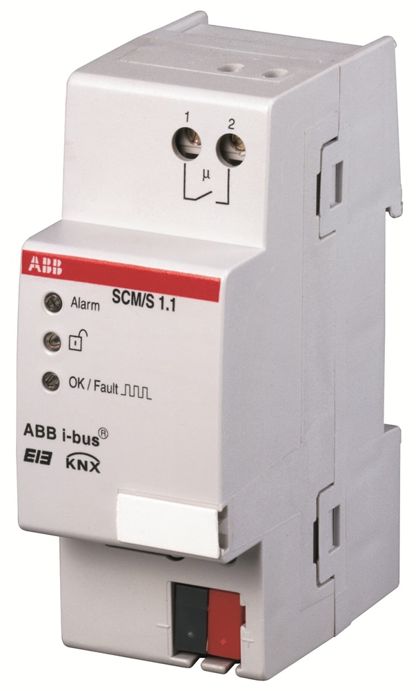 Modulo sicurezza SCM/S 1.1 per impianti KNX con 64 zone e relè interno allarme