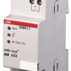Modulo sicurezza SCM/S 1.1 per impianti KNX con 64 zone e relè interno allarme