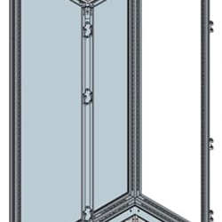 Armadio modulare senza porta 2000x800x600 mm per applicazioni elettriche industriali