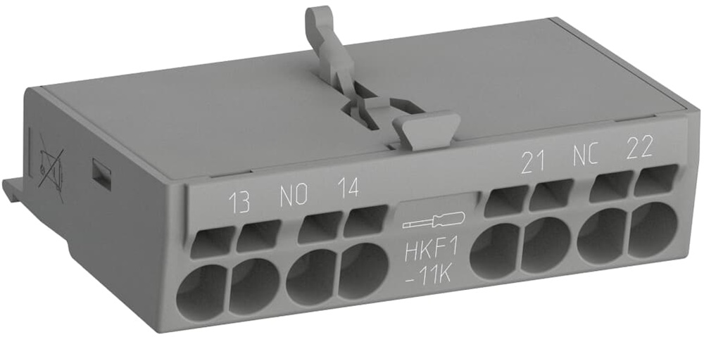 Contatti ausiliari HKF1-11K con terminali Push-In per interruttori manuali MS116 MS132 MS165 controllo elettrico sicuro