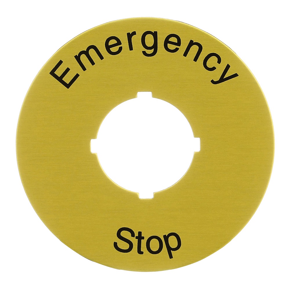 Disco segnalazione emergenza 60 mm giallo alta visibilità per impianti elettrici