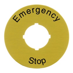 Disco segnalazione emergenza 60 mm giallo alta visibilità per impianti elettrici