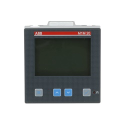 Power meter M1M 20 con alimentazione ausiliaria 100-230 V AC/DC e display LCD per monitoraggio elettrico preciso