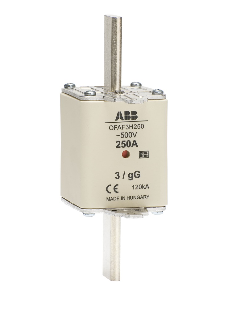 Fusibile NH3 GG 630A 500V protezione sovraccarichi cortocircuiti impianti industriali