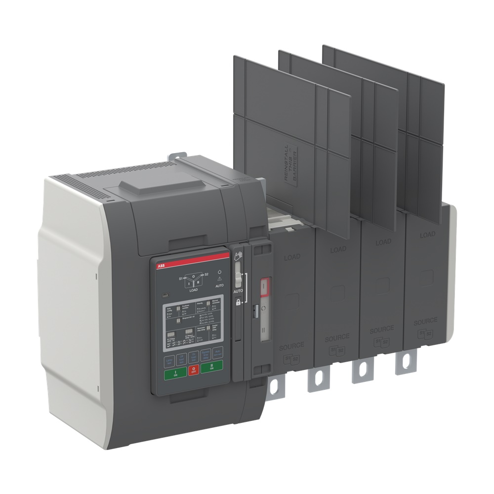 Interruttore automatico trasferimento 630A I-0-II per impianti elettrici industriali e civili
