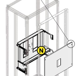 KIT distribuzione elettrica XT7 3-4 poli orizzontale 500x600 mm per impianti industriali e civili
