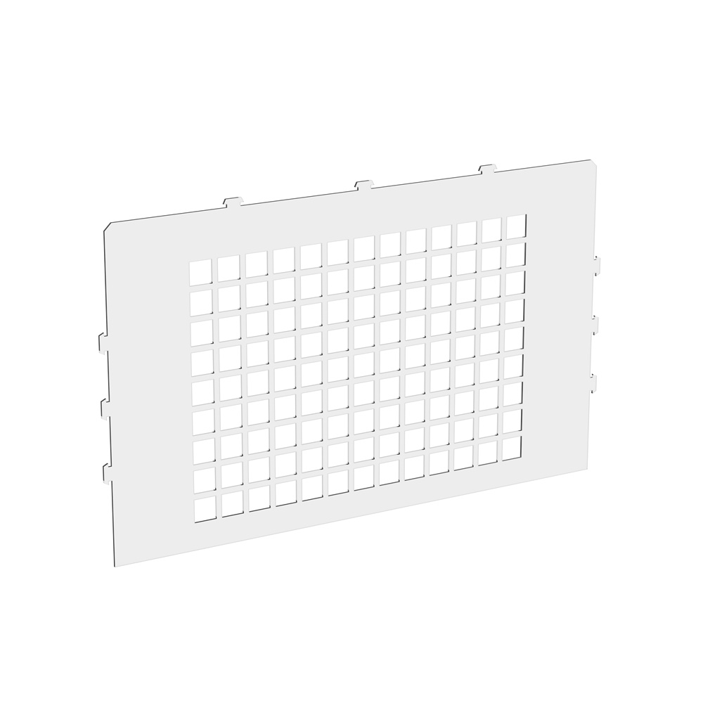 Combinatore segregazione orizzontale 2 mm x 400 mm x 230 mm per quadri elettrici professionali