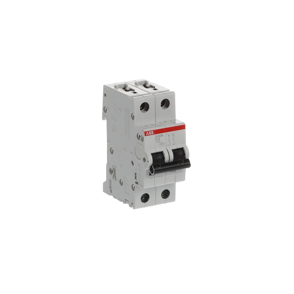 Interruttore automatico S200M 2P 3A D 10kA protezione sovraccarico cortocircuito residenziale industriale
