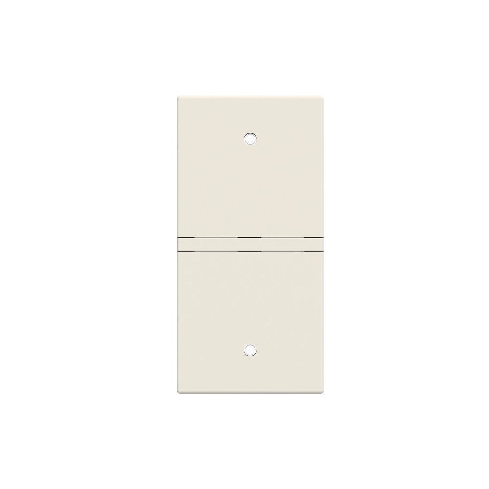 Cover elettrica bianca senza simbolo 1 modulo per sensori e attuatori KNX, uso impiantistica elettrica professionale