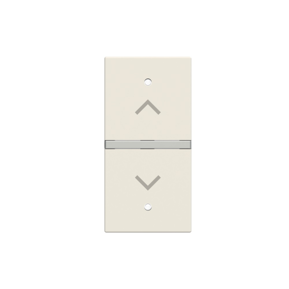 Cover interruttore simbolo tapparella 1 modulo colore bianco per sistemi KNX