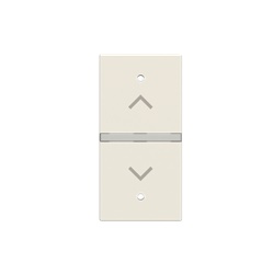 Cover interruttore simbolo tapparella 1 modulo colore bianco per sistemi KNX