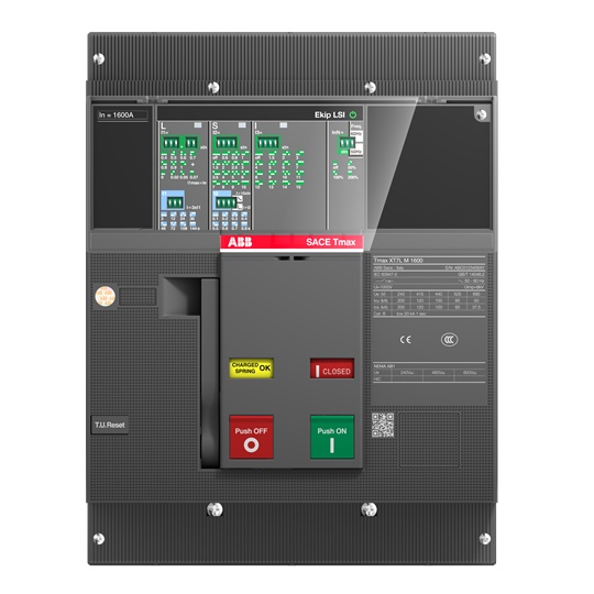 Interruttore automatico modulare XT7S 1600A 3 poli protezione elettronica EKIP DIP LS/I per impianti industriali e civili