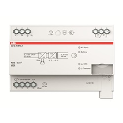 Alimentatore continuità KNX 640 mA 30 V DC montaggio guida DIN backup batteria