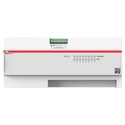 Switch IP PoE 8 porte Fast Ethernet 55W per quadri elettrici montaggio su guida DIN