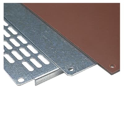 Piastra montaggio metallica APO 31 249x134x2mm zincata per impianti elettrici industriali e civili