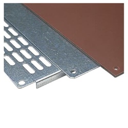 Piastra montaggio metallica APO 31 249x134x2mm zincata per impianti elettrici industriali e civili