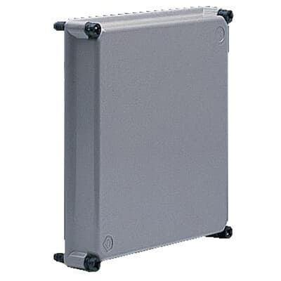 Coperchio elettrico grigio RAL7035 185x150x45mm in poliestere resistente IP industriale