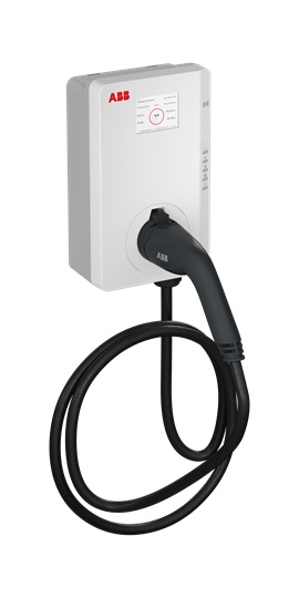 Wallbox Terra AC 22 kW 3-fasi con cavo 5m tipo 2, RFID, display, 4G per ricarica veicoli elettrici