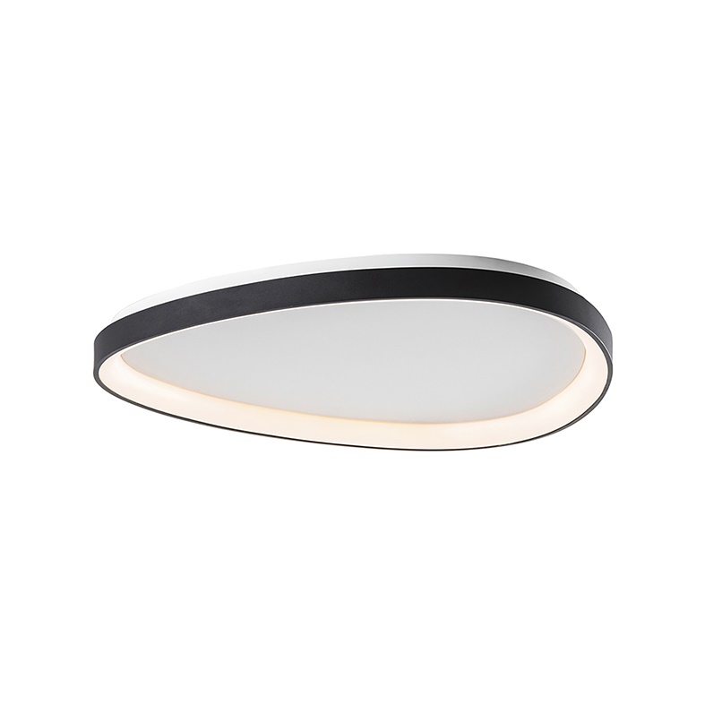 Plafoniera LED 36W 3000K IP20 nera design moderno per interni