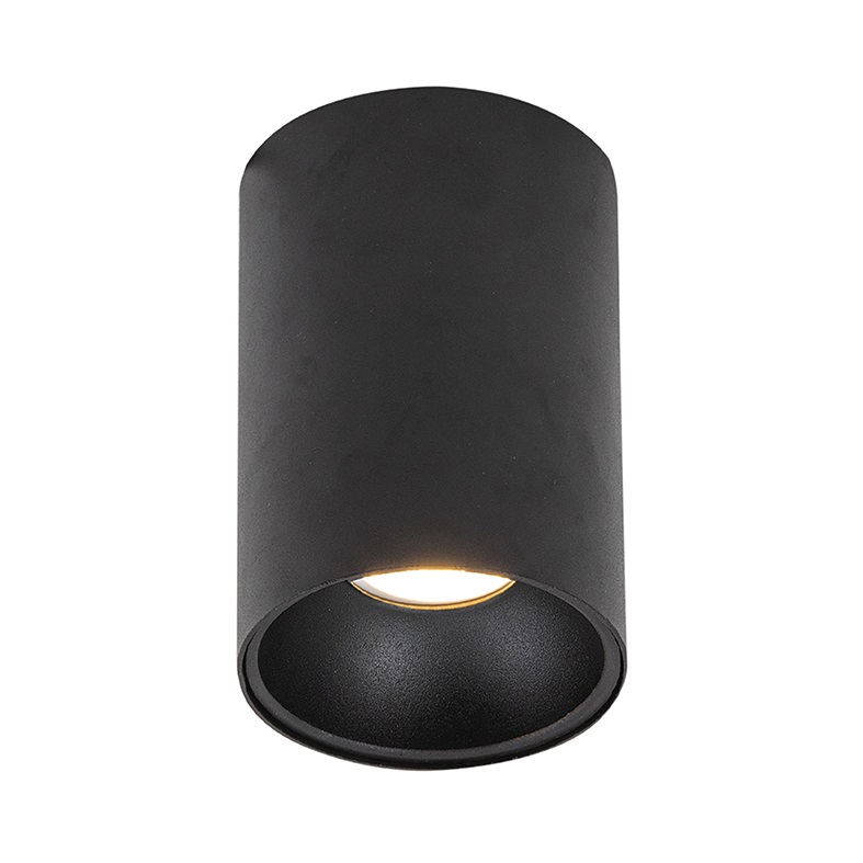 FARO DA PLAFONE NERO GU10