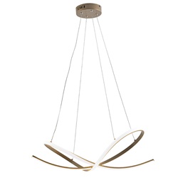 SOSPENSIONE LED ORO SATINATO 45W