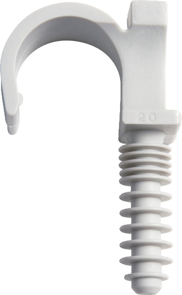 BIZCLIP singolo Ø 32 mm fissaggio guaine elastiche compatibile ICTA materiali solidi cemento mattone (50 pezzi)