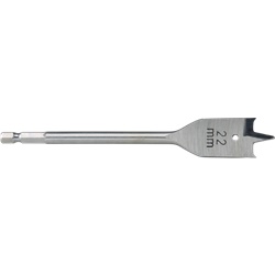 Punta piatta per legno 22x152 mm accoppiamento esagonale taglienti affilati forature precise legno morbido e duro